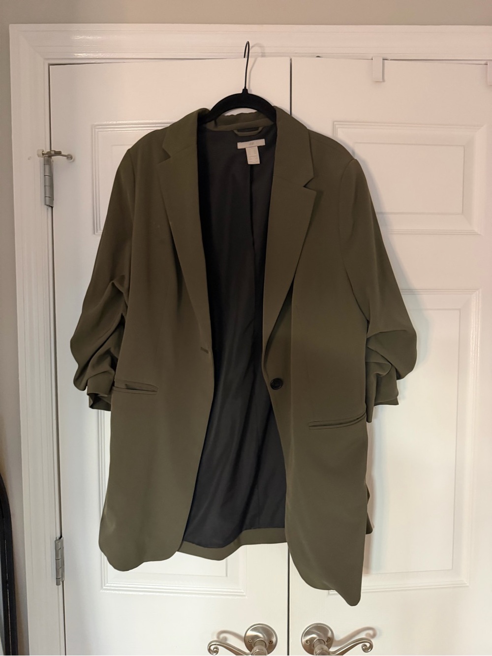 H&M Olive Green Oversized Blazer